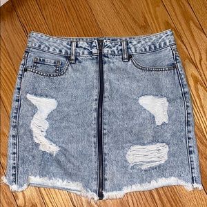 forever 21 jean skirt
